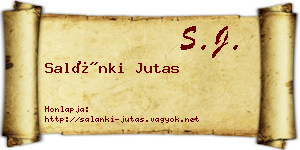 Salánki Jutas névjegykártya